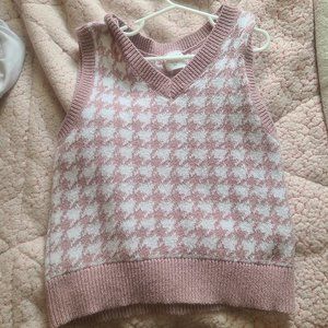 Plaid Pink vest